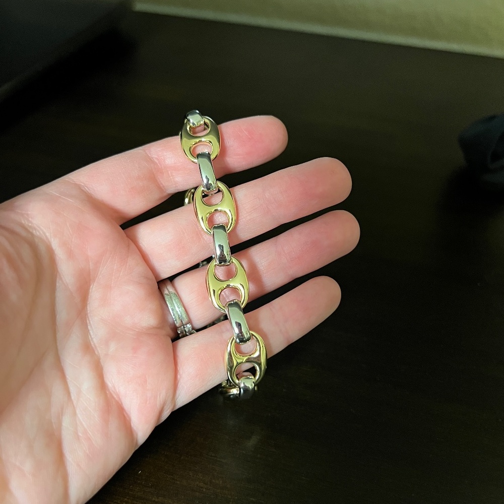 Park Lane Gold and Silver Chain Bracelet